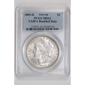 1889-O $1 VAM 6 Doubled Date TOP 100