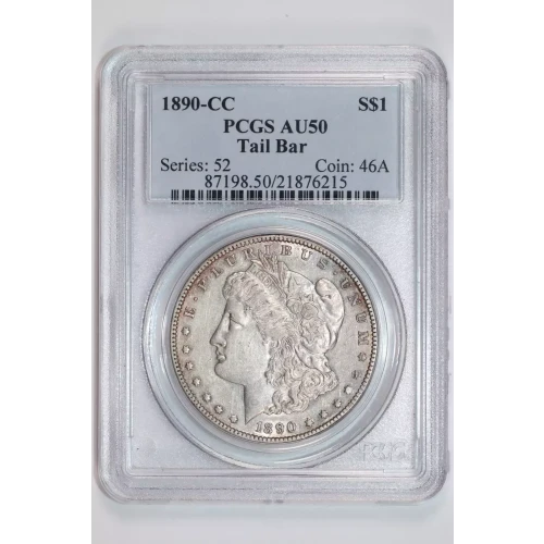 1890-CC $1 Tailbar