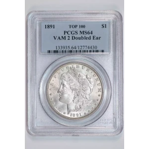 1891 $1 VAM 2 Doubled Ear TOP 100 (2)