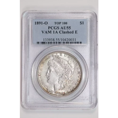 1891-O $1 VAM 1A Clashed E TOP 100