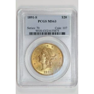 1891-S $20