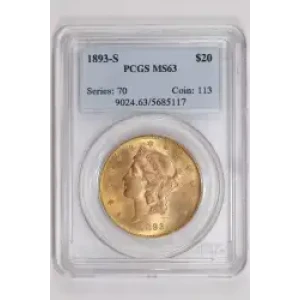 1893-S $20