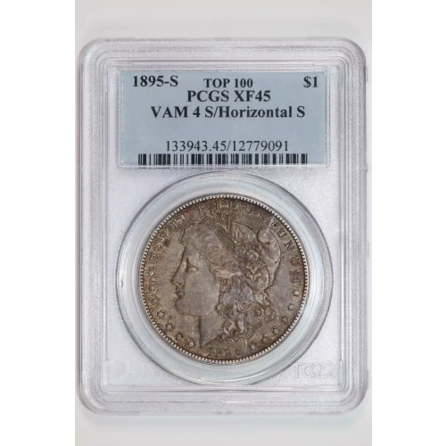 1895-S $1 VAM 4 S/Horizontal S TOP 100