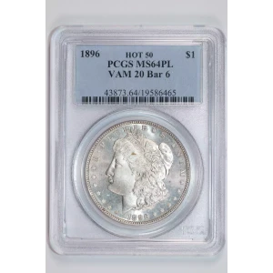 1896 $1 VAM 20 Bar 6 HOT 50, PL