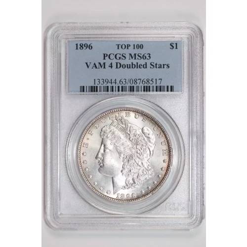1896 $1 VAM 4 Doubled Stars TOP 100
