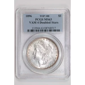 1896 $1 VAM 4 Doubled Stars TOP 100