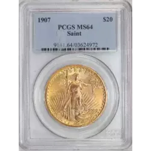 1907 $20 Saint-Gaudens