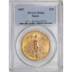 1907 $20 Saint-Gaudens