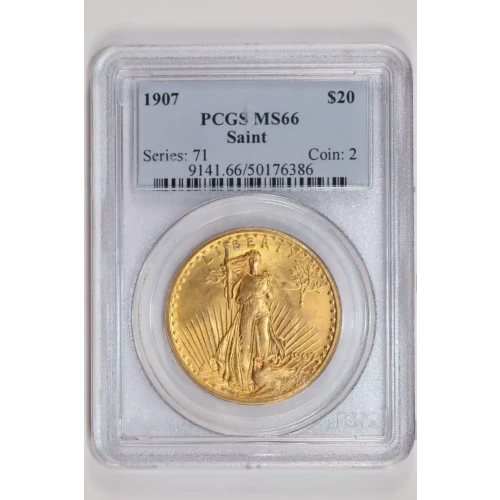 1907 $20 Saint-Gaudens