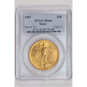 1907 $20 Saint-Gaudens