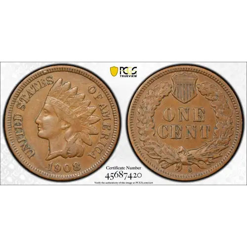 1908-S 1C, BN