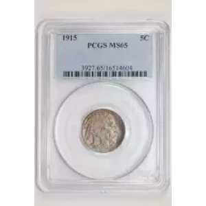 1915 BUFFALO NICKEL PCGS MS65 (2)