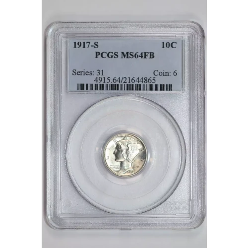 1917-S 10C, FB
