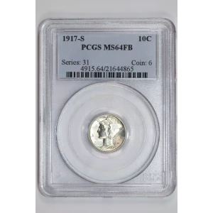 1917-S 10C, FB