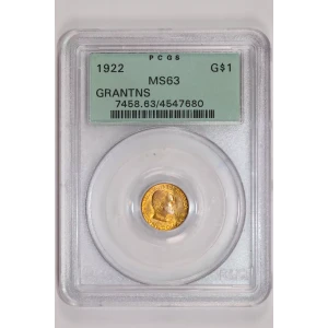 1922 G$1 Grant, No Star