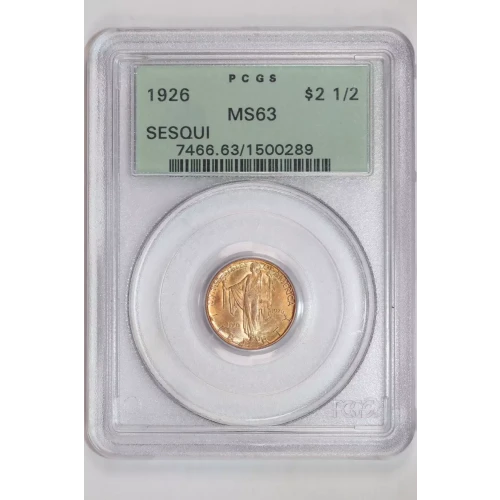 1926 $2.50 Sesquicentennial