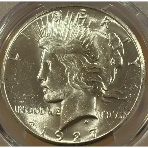 1927 PEACE DOLLAR PCGS MS62