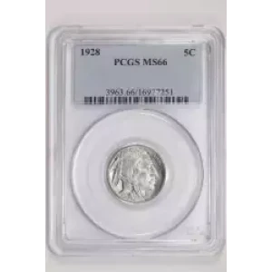 1928 BUFFALO NICKEL PCGS MS66