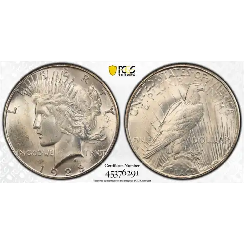 1928-S PEACE DOLLAR PCGS MS63 (2)