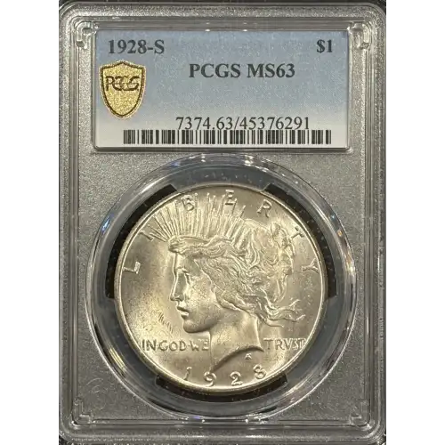 1928-S PEACE DOLLAR PCGS MS63 (2)
