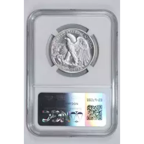 1938 PROOF WALKING LIBERTY HALF DOLLAR NGC PR65 - PQ, WHITE COIN! (2)