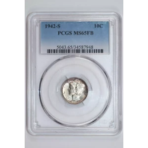 1942-S 10C, FB