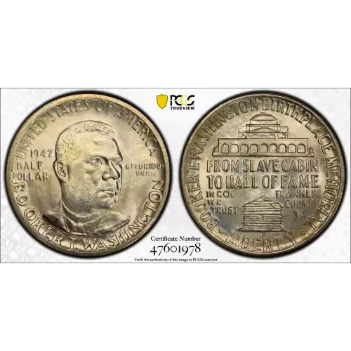 1947-D 50C Booker T. Washington
