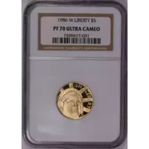 1986 STATUE OF LIBERTY ULTRA CAMEO