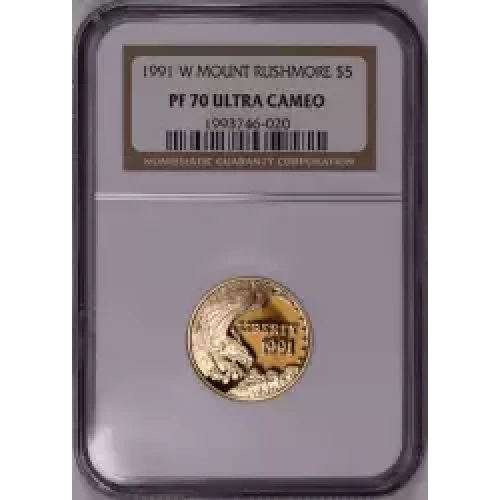 1991 MOUNT RUSHMORE ULTRA CAMEO