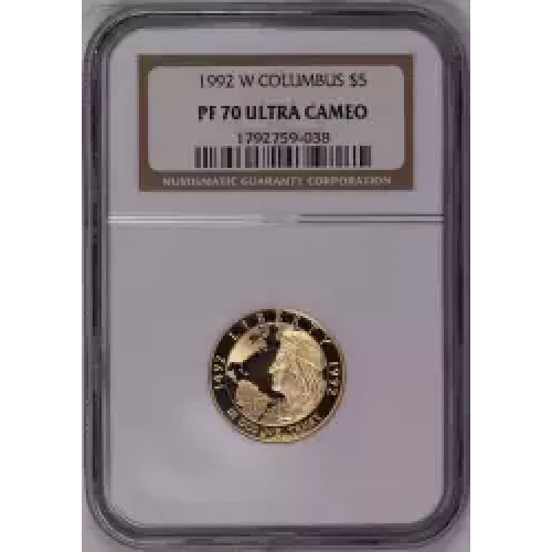 1992 COLUMBUS QUINCENTENARY ULTRA CAMEO (2)
