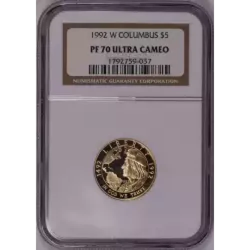 1992 COLUMBUS QUINCENTENARY ULTRA CAMEO (2)