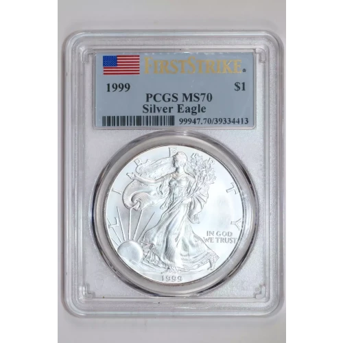 1999 $1 Silver Eagle First Strike