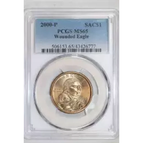 2000-P SAC$1 Wounded Eagle