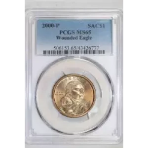2000-P SAC$1 Wounded Eagle
