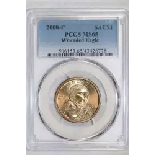 2000-P SAC$1 Wounded Eagle