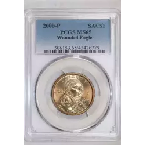 2000-P SAC$1 Wounded Eagle (2)