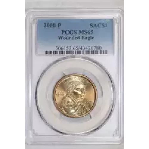 2000-P SAC$1 Wounded Eagle (2)
