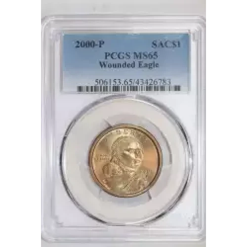 2000-P SAC$1 Wounded Eagle (2)