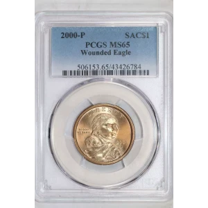 2000-P SAC$1 Wounded Eagle (2)