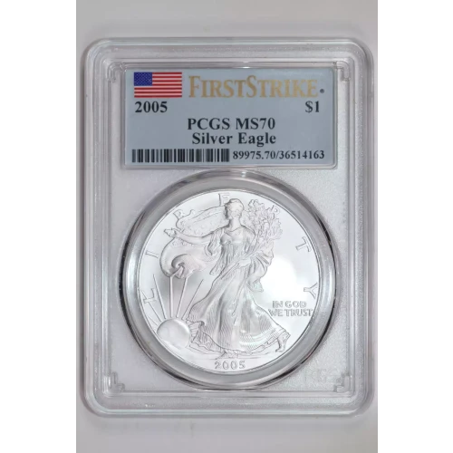 2005 $1 Silver Eagle First Strike