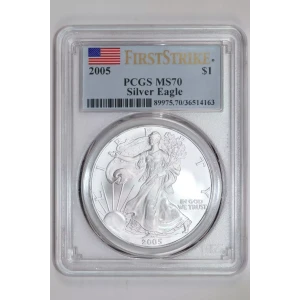 2005 $1 Silver Eagle First Strike