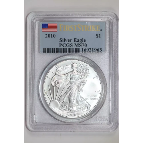 2010 $1 Silver Eagle First Strike