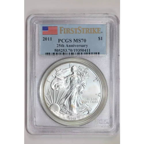 2011 $1 Eagle-25th Anniversary First Strike