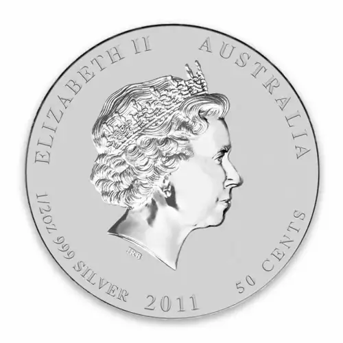2011 1/2oz Australian Perth Mint Silver Lunar II: Year of the Rabbit (2)