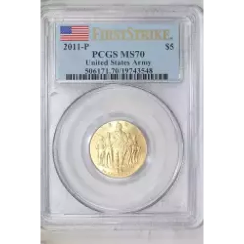 2011-P $5 United States Army First Strike