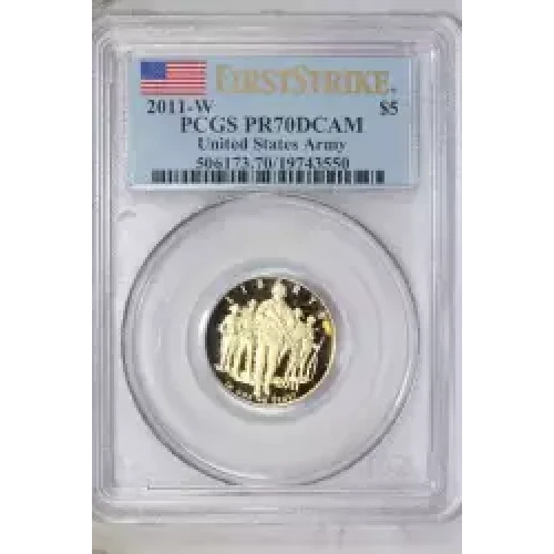 2011-W $5 United States Army First Strike, DCAM