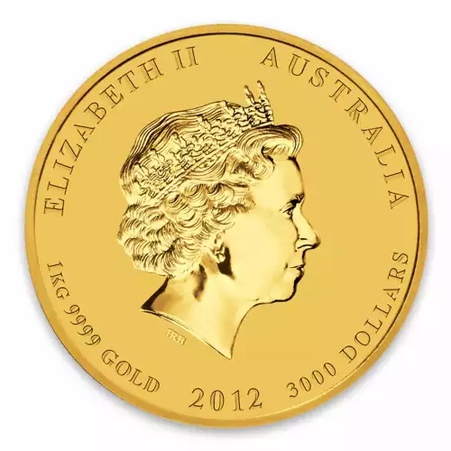 2012 1kg Australian Perth Mint Gold Lunar II: Year of the Dragon (2)