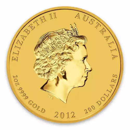 2012 2oz Australian Perth Mint Gold Lunar II: Year of the Dragon (2)