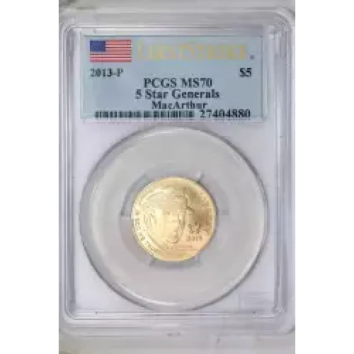 2013-P $5 5 Star Generals MacArthur - First Strike