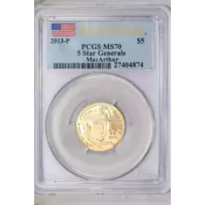 2013-P $5 5 Star Generals MacArthur - First Strike (2)